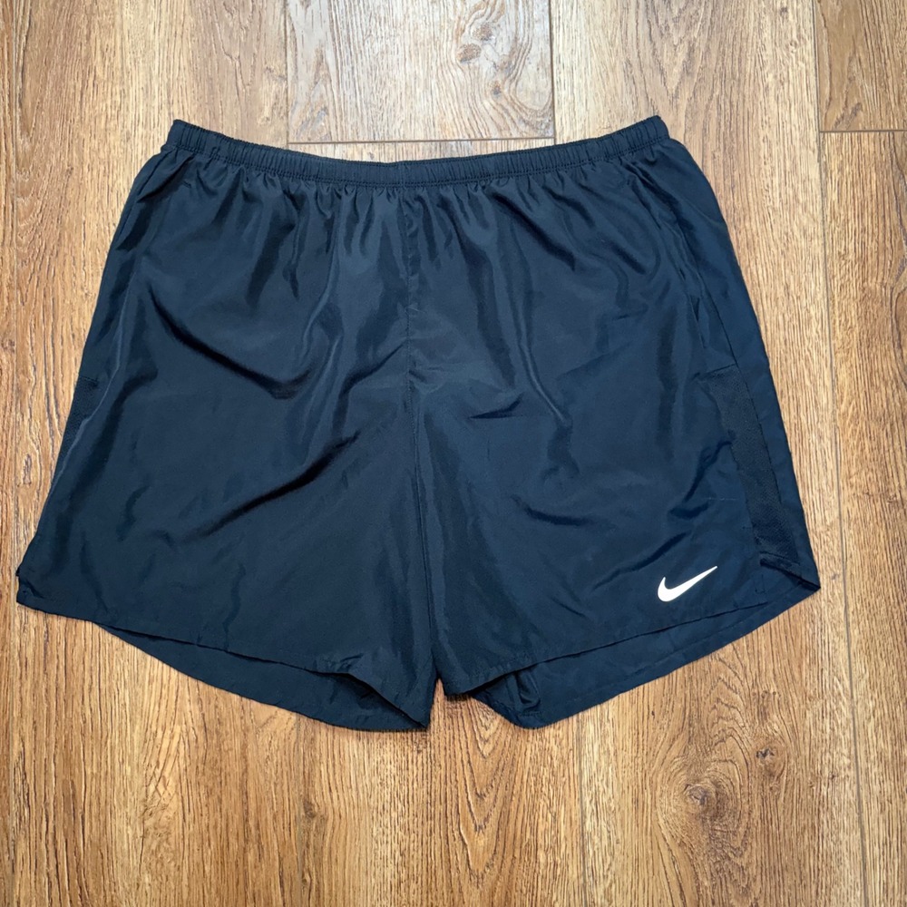 Nike Dri-FIT Mens Black Running Shorts XXL activewear Mesh Pockets Training
